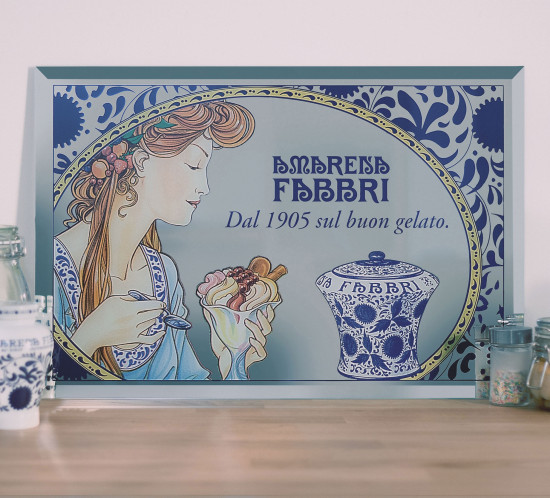 Specchi stampati in serigrafia con personalizzazione