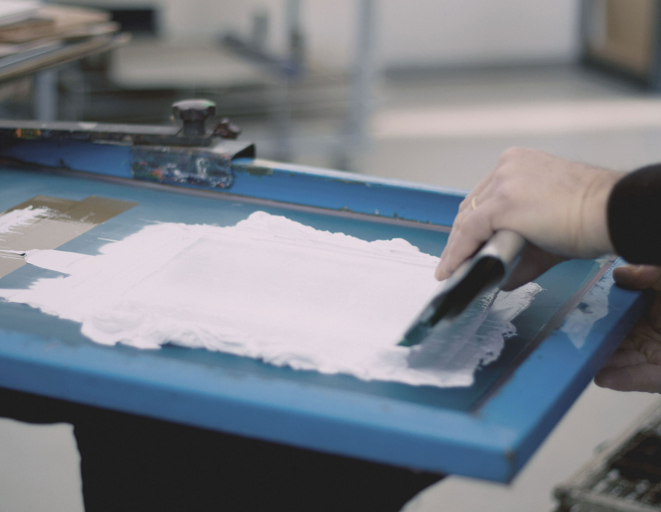 Stampa in serigrafia su tessuto